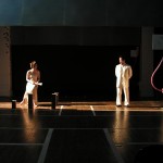 100 Aspects of the Moon pictured: Joanna P. Adler, Tim Kang; photo by: Mark Barton